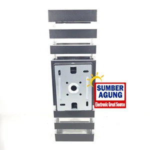 Brilliant Lampu Dinding Outdoor Teras Minimalis 2sisi 3garis 5193/2 Tahan Air Lampu Dua Arah Cahaya