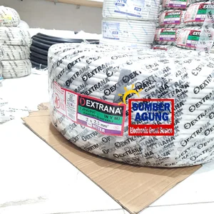Extrana Kabel NYM 2x2.5 500M Panjang 500Meter Kabel Listrik Tunggal Tembaga Isi 2 Kabel Putih SNI LMK SPLN Instalasi Listrik