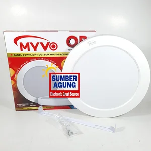 Myvo Lampu Panel Downlighht Outbow Tempel 18W Warna Cahaya Putih Terang Bentuk Bulat