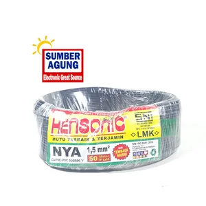 Hensonic NYA 1.5 Panjang 50M Kabel Listrik Tunggal Kawat Tembaga Murni SNI  LMK