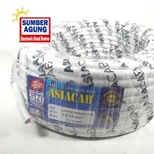 Asiacab NYM 3x2.5 Panjang 50M Kabel Listrik Tembaga Murni SNI Premium