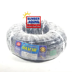 Asiacab HY 2X0.75  Panjang 100M Kabel Listrik Tembaga Murni SNI Premium