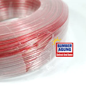 Sagohi Kabel Transparan 2x30 Panjang 30M Kabel Serabut Audio Transparan