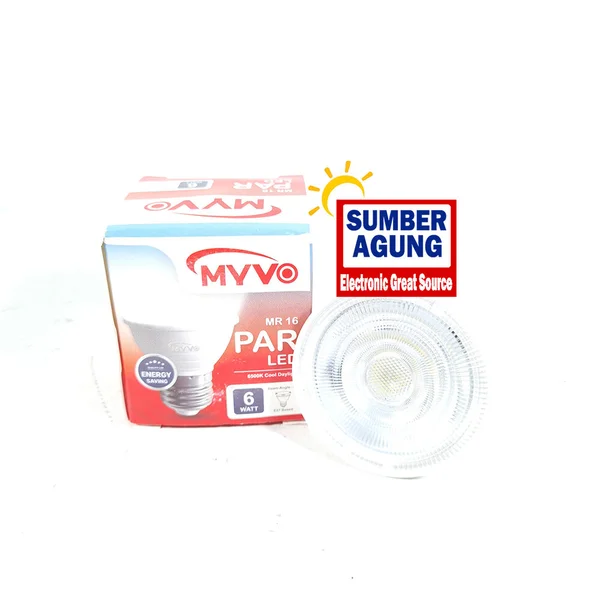 Myvo Lampu Par E27 Warna Cahaya Putih 6500K Myvo Lampu Led Spotlight