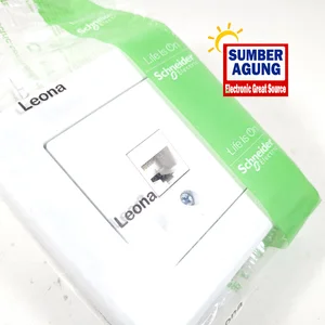 Schneider Stop Kontak CAT6 LNA700121 Leona Data Socket Jaringan Internet