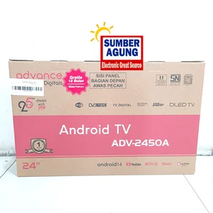 Advance TV LED 24 Inch Smart ADV2450A Kualitas Gambar HD Super Jernih