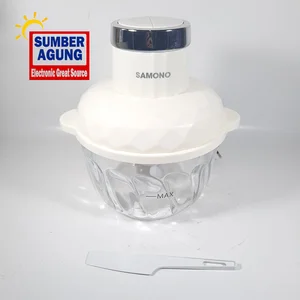 Samono Chopper SWC300 Chopper Kaca Kapasitas 2L Penggiling Daging Multifungsi