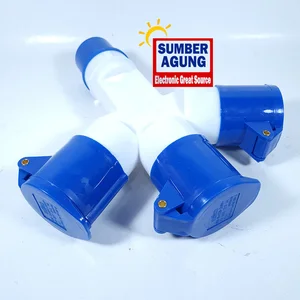 Fort Industrial Plug Dan Socket Cabang 3 CEE1013 Plug Dan Soket 3 Cabang 16 Ampere