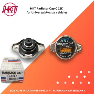 HKT Tutup Radiator Cap 0.9kgf/cm2 Type C 12D untuk kendaraan Universal Avanza
