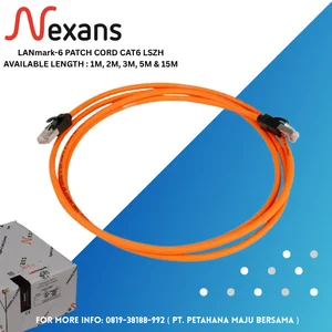 NEXANS LANmark 6 Patch Cords LSZH Orange N116.P1A.010.OK