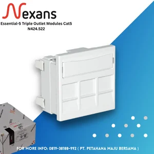 Nexans Essential-5 Triple Outlet Modules Cat5 N424.522