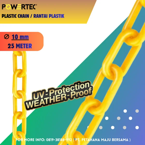 Rantai Plastik ( Plastic Chain ) d. 10mm merek POWERTEC 