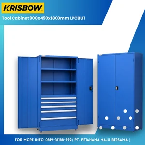 Kabinet Lemari Perkakas ( Tool Cabinet ) merek Krisbow ukuran 900x450x1800mm model LPCBU1