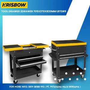 The Krisbow 2-Drawer Tool Drawer size370x830mm model LRTDR5