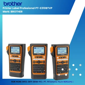 PT-E310BTVP Printer Label Profesional dengan Bluetooth® wireless connection dan Keyboard QWERTY