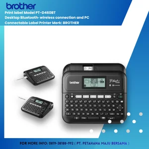 Printer Label merek Brother model PT-D460BT