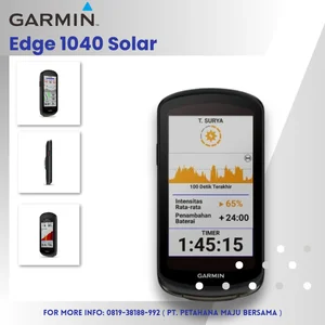 Alat navigasi genggam ( GPS Handheld ) Merek Garmin Model Edge 1040 Solar