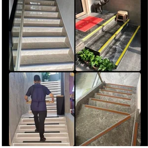 List step tangga Pengaman Anti Slip type Lebar = 5cm  Step Nosing + Perekat Lebar = 50mm