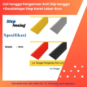 List step karet tangga Pengaman Anti Slip tangga / step noise double tape step rubber