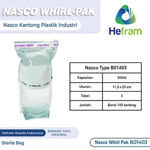 Whirl-Pak Stand-Up Thio-Bags - 500 ml NASCO B01403 - Meja Laboratorium