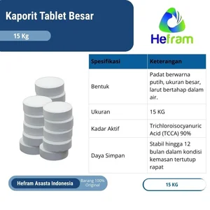 Kaporit tablet besar 15 Kg