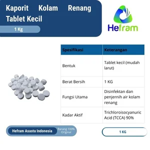 Kaporit Kolam Renang Tablet Kecil 1 Kg