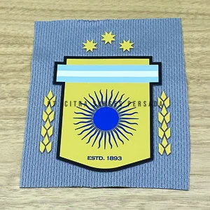 [Jasa Cetak Label] Silicone Transfer Timbul Logo Tim Bola International Argentina