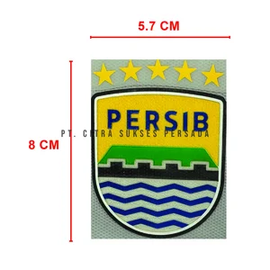 Logo Persib 3D Silicone Tatami Heat Transfer Label bahan TPU