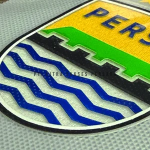 Logo Persib 3D Silicone Tatami Heat Transfer Label bahan TPU