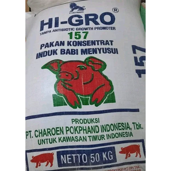 Pakan Babi HI GRO 157 Konsentrat Untuk Babi Pembesaran
