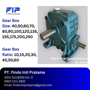 Gear Box Size.. dan Ratio.. - (Worm Gear Speed Reducer)