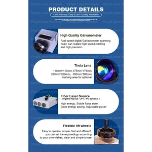 Mesin UV Laser Marking/Mesin Laser Engraving Tipe Tinggi dengan Komputer