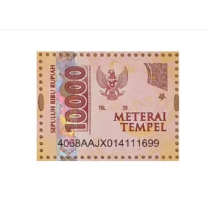Materai Rp 10.000 Asli Kertas Lainnya