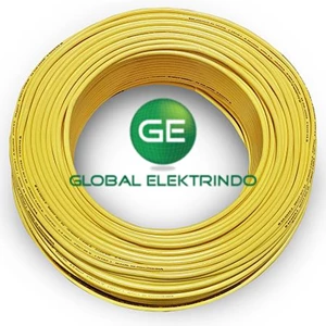 Electric Cable Nyaf 1 X 1.5 Mm2 Kuning (100 Meter/Roll) Jembo