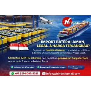 Nashindo Express Forwarder Import  Lithium Battery China ke Jakarta