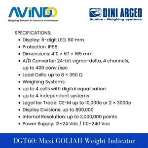 Dini Argeo DGT1S PLUS Multifunction Digital Weight Transmitter