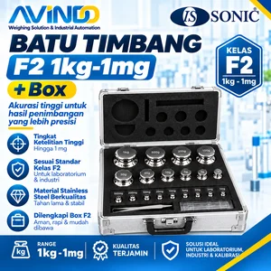 Anak Timbangan Class F2 1kg - 1mg + box