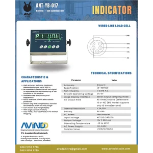 Weighing Indicator ANT-YB-017 INDICATOR TIMBANGAN