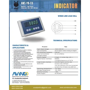 Indikator Timbangan ANT-YB-T3 INDICATOR TIMBANGAN