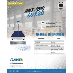 BENCH SCALE ANT-YB-T3 Timbangan Duduk