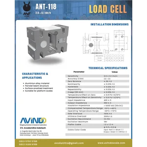LOAD CELL ANT-118 2.0 - 0.1 MV V