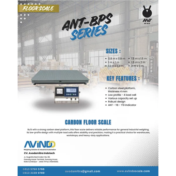 CARBON FLOOR SCALE ANT-YB-T10 Timbangan Lantai
