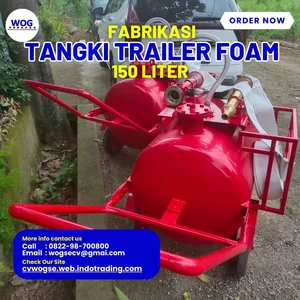 Fabrikasi Trailer Foam Tank 150 Liter