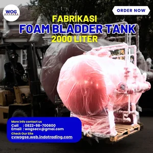 Fabrikasi Foam Bladder Tank 2000L  Horizontal
