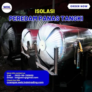 Isolasi Peredam Panas Tangki Glasswool Rockwool Polyeurethane