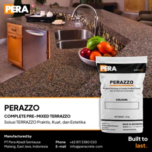 Lantai Batu PERAZZO Pre-Mixed Terrazzo - Sak 25kg