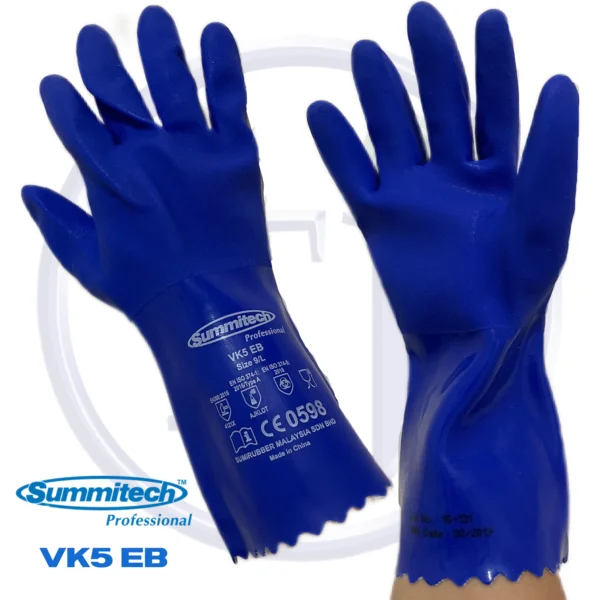 Sarung tangan safety tahan kimia Summitech VK5 EB
