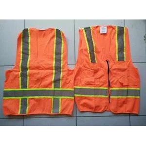 Rompi safety Polyester 4 Kantong
