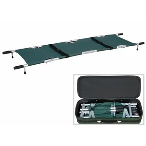 Emergency stretcher 4 folding aluminum
