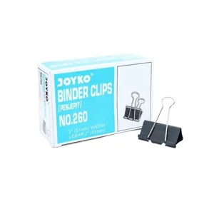 Binder Clip Klip Penjepit Kertas Joyko 260  1 BOX 12 PCS  Warna Produk Hitam